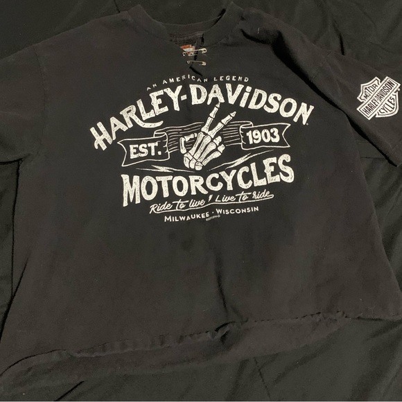 Harley-Davidson Tops - Women’s Vintage Harley Cropped Tee